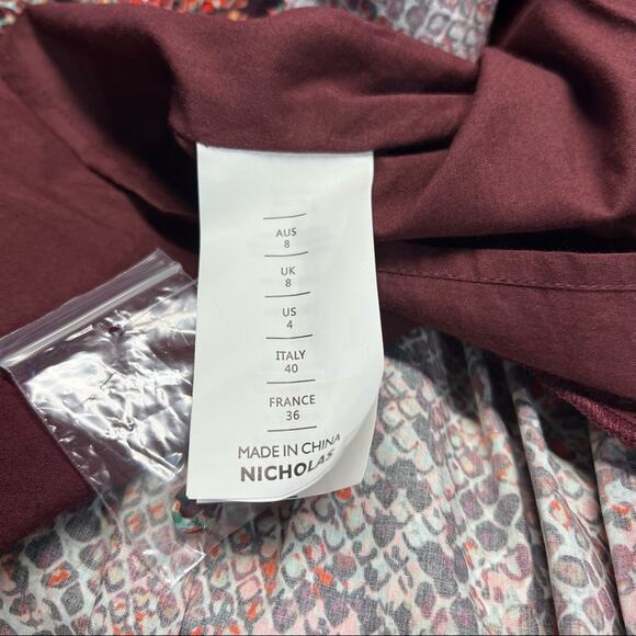 NICHOLAS Women's Devan Gathered Snake-print Crepe Mini Dress Size 4 NWT - Picture 12 of 14